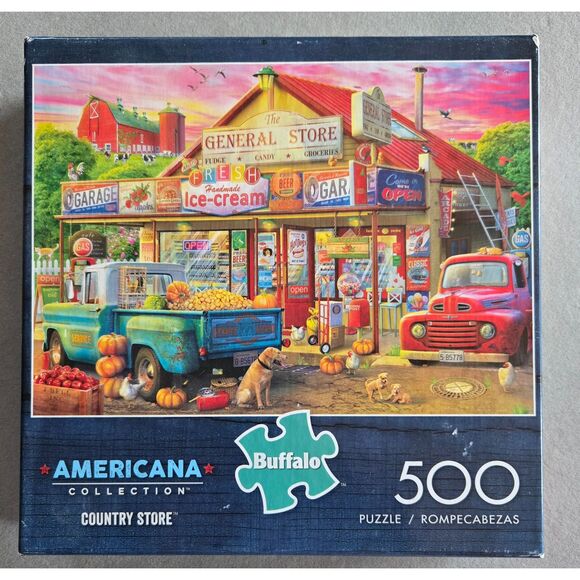 Buffalo Games Americana Collection Country Store 500 pc Eduard Complete 2020 - Picture 1 of 6